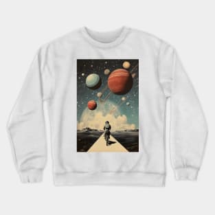 Life is Like Riding a Bicycle in Space Crewneck Sweatshirt